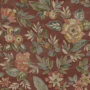 Begonia Black Floral Trail Wallpaper