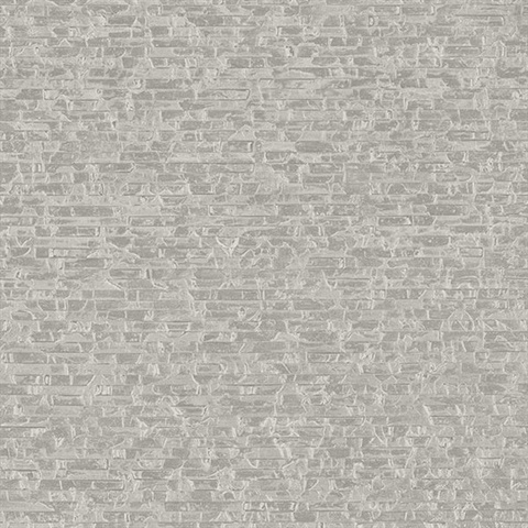 Belvedere Grey Faux Slate Wallpaper