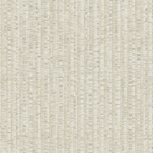 Bengal Stripe Wallpaper in Pearl and Beige