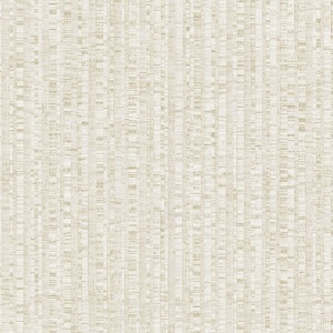 Bengal Stripe Wallpaper in Pearl and Beige