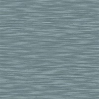 Benson Dark Blue Faux Fabric Wallpaper