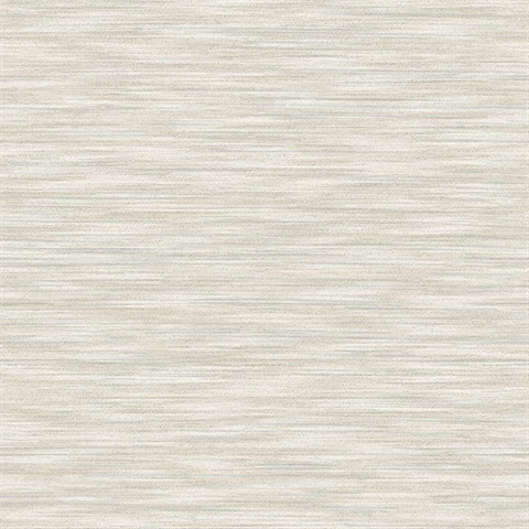 Benson Light Grey Faux Fabric Wallpaper