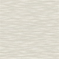 Benson Light Grey Faux Fabric Wallpaper