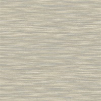 Benson Taupe Faux Fabric Wallpaper