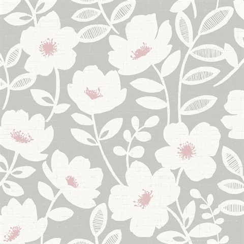 Scandi Flower Wallpaper