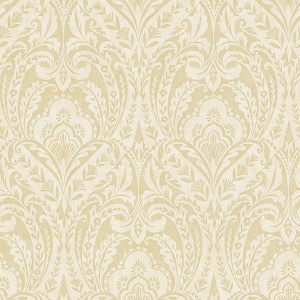Berkshire Denim Damask Wallpaper