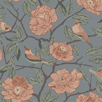 Bernadina Blue Rosebush Wallpaper