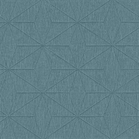 Bernice Teal Diamond Geometric Wallpaper