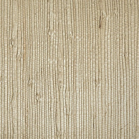 Bing Qing Beige Grasscloth Wallpaper