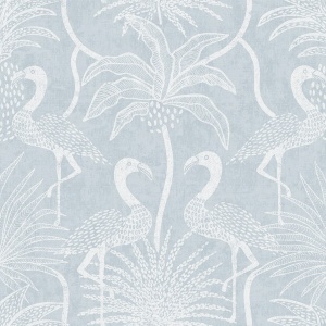 Biscayne Turquoise Flamingo Beach Wallpaper