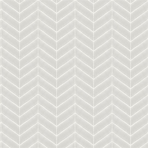 Bison Grey Herringbone Wallpaper