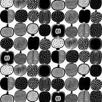 Black and White Kompotti Peel & Stick Wallpaper