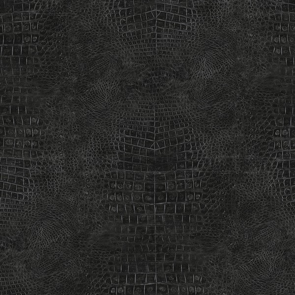Crocodile Skin Wallpaper in Black