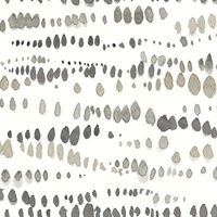 Black & Taupe Dewdrops Wallpaper