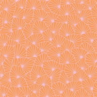 Blomma Orange Geometric Wallpaper