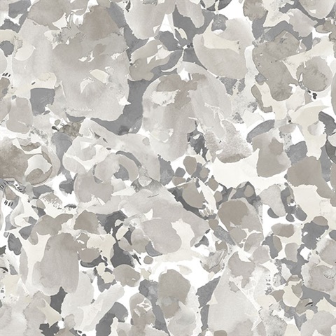 Bloom Wallpaper in shades of Grey