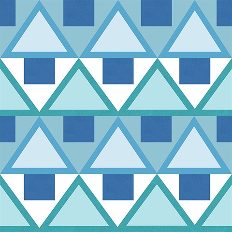 Blue Madaket Geometric Peel & Stick Wallpaper