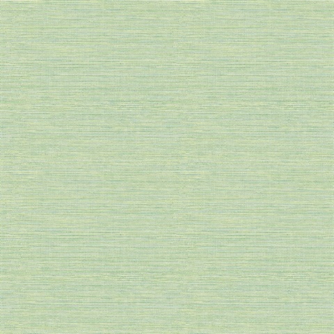 Bluestem Faux Green Grasscloth Wallpaper