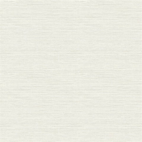 Bluestem White Faux Grasscloth Wallpaper