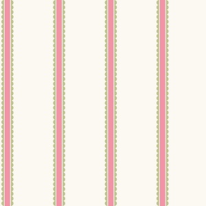 Bobbin Stripe Aqua Wallpaper