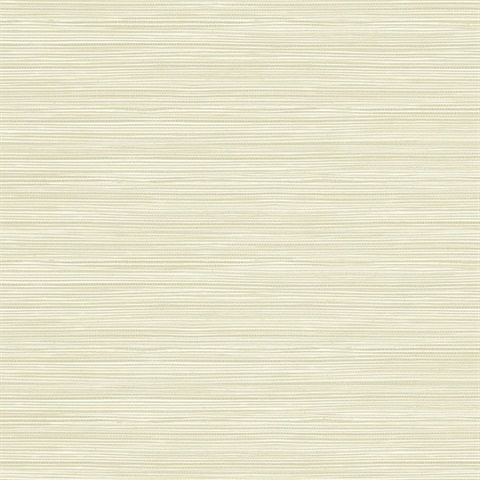 Bondi Cream Grasscloth Texture Wallpaper