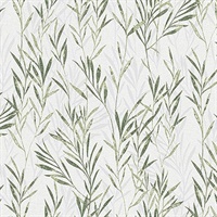 Bondi Green Botanical Wallpaper