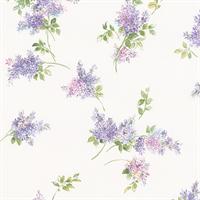 Lilac Sprigs Wallpaper