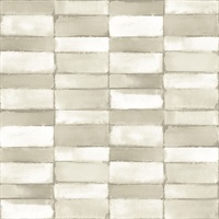 Braden Taupe Tile Wallpaper
