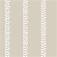 Braided Stripe Beige Wallpaper