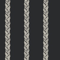 Braided Stripe Black Wallpaper