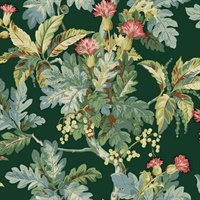 Briarwood Green Wallpaper