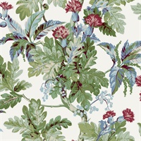 Briarwood White Wallpaper