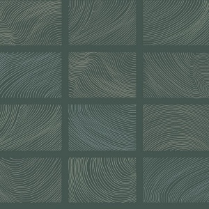 Bronson Evergreen Topography Wallpaper