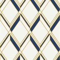 Brooklyn Diamond Geometric Wallpaper