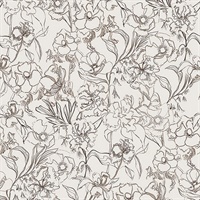 Brown May Bloom Peel & Stick Wallpaper