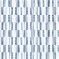 Burgen Blue Geometric Linen Wallpaper