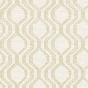 Burton Light Blue Modern Ogee Wallpaper