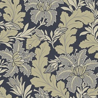 Butterfield Navy Floral Wallpaper