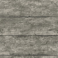 Cabin Charcoal Wood Planks Wallpaper