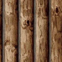 Cabin Logs P & S Wallpaper