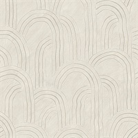 Cabo Cream Rippled Arches Wallpaper