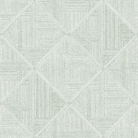 Cade Green Geometric Wallpaper