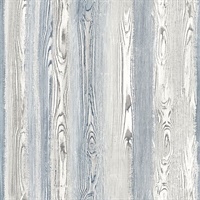 Cady Blue Wood Panel Wallpaper