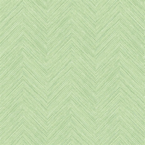 Caladesi Green Faux Linen Wallpaper