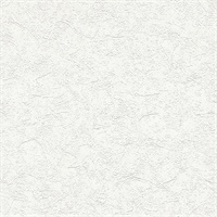 Cale White Stucco Paintable Wallpaper