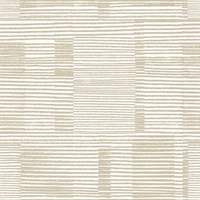 Callaway Beige Woven Stripes Wallpaper