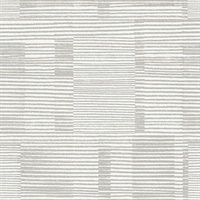 Callaway Grey Woven Stripes Wallpaper