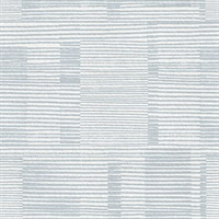 Callaway Light Blue Woven Stripes Wallpaper