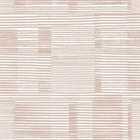 Callaway Pink Woven Stripes Wallpaper