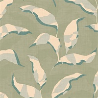 Callista Moss Leaves Wallpaper